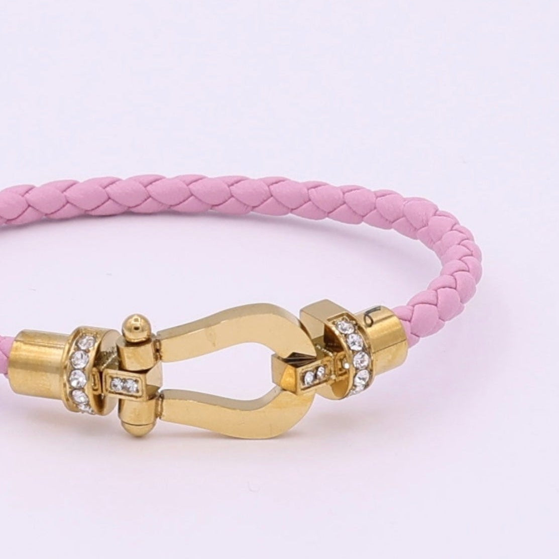 BUCKLE BRACELET - GOLD PINK