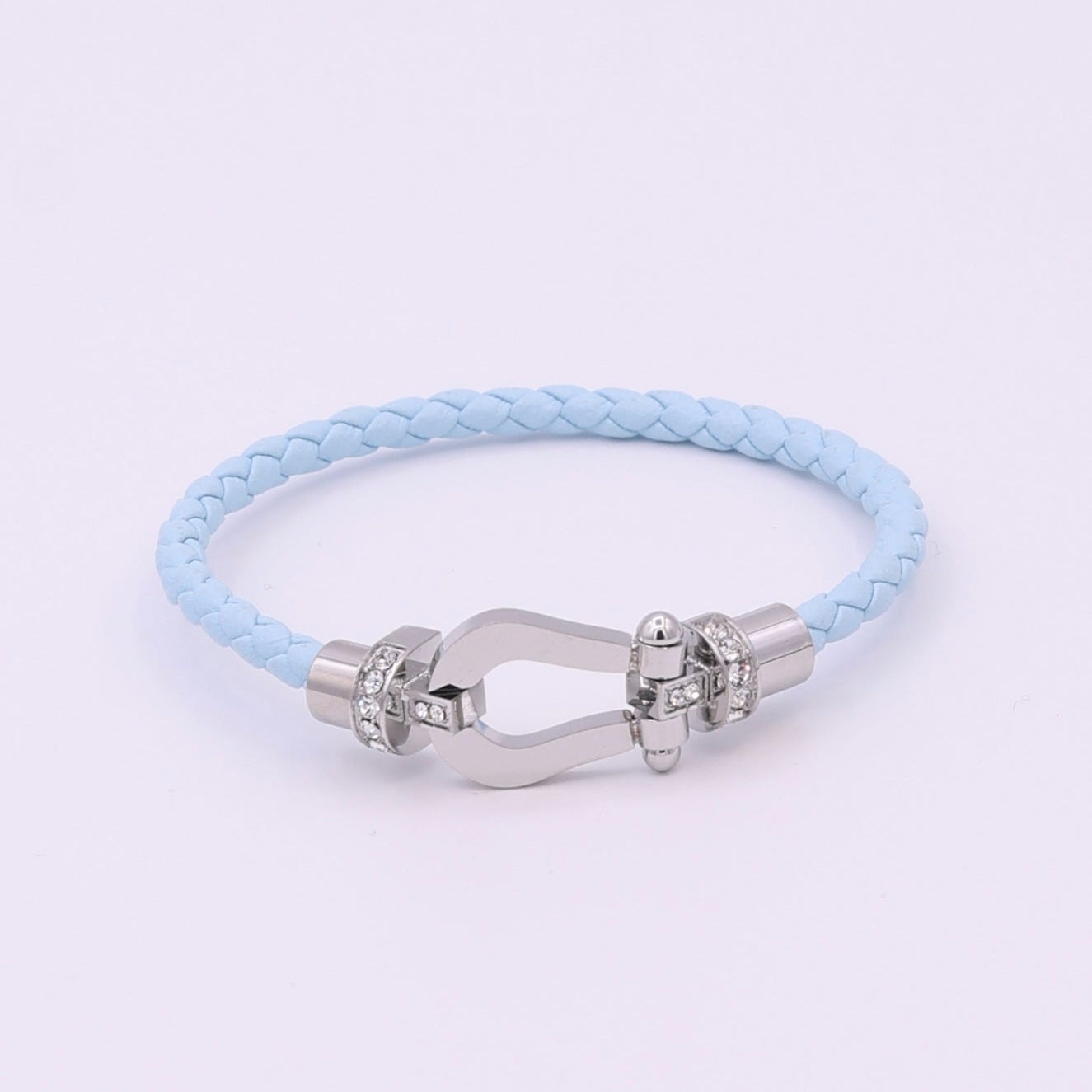 BUCKLE BRACELET - SILVER LIGHTBLUE