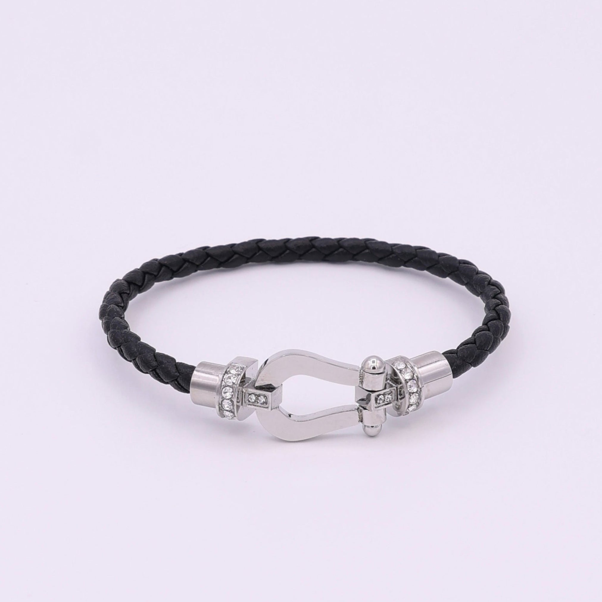 BUCKLE BRACELET - SILVER BLACK