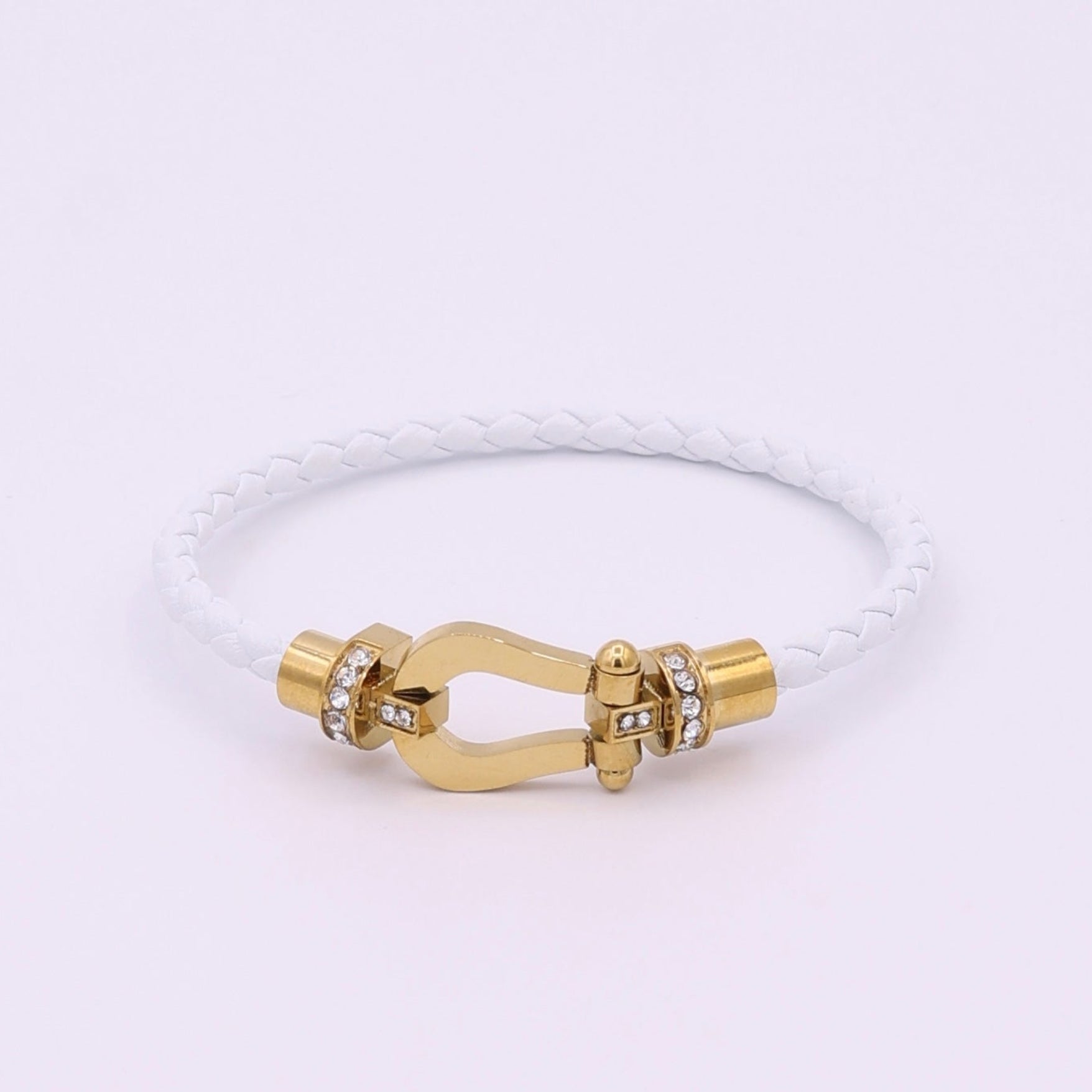 BUCKLE BRACELET - GOLD WHITE