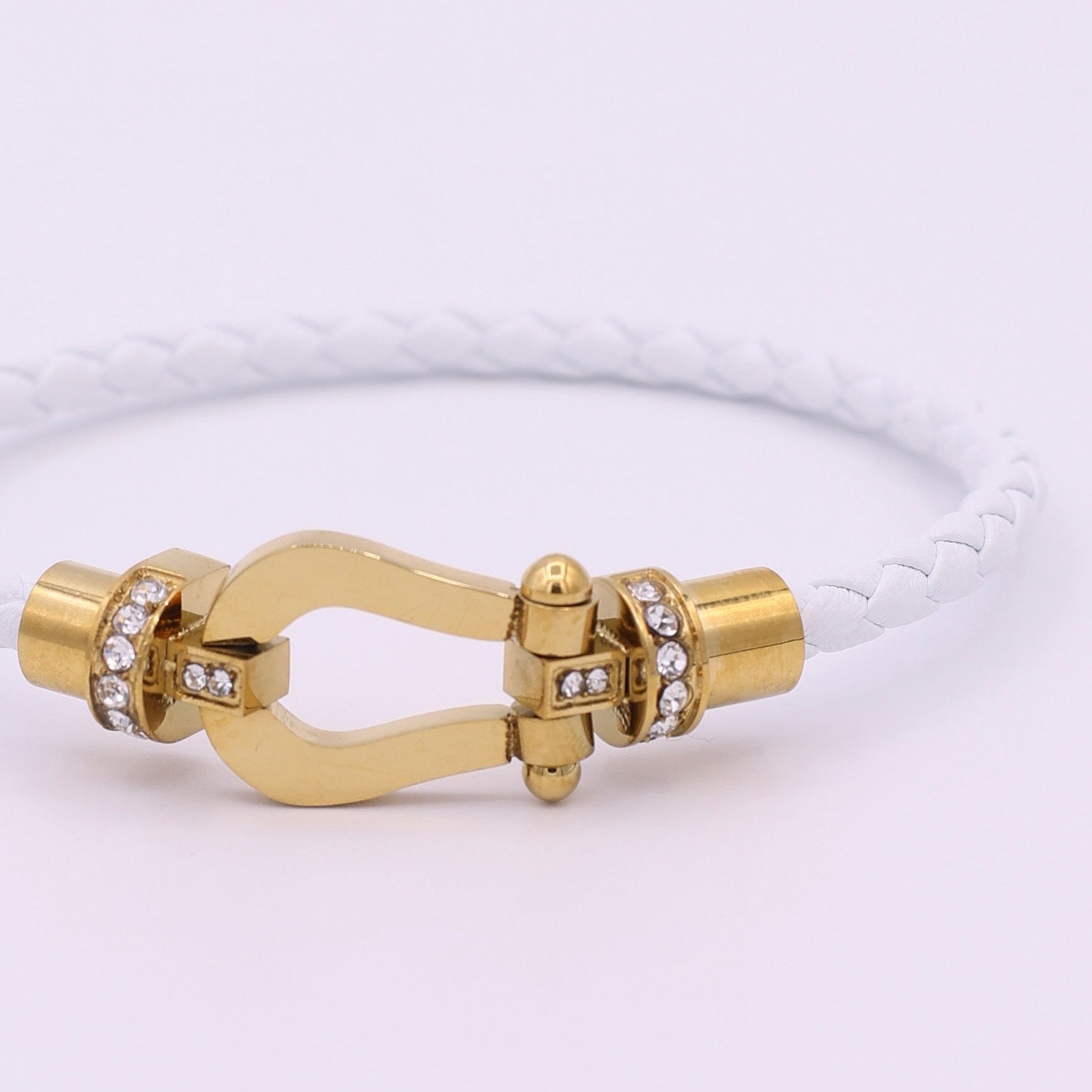 BUCKLE BRACELET - GOLD WHITE