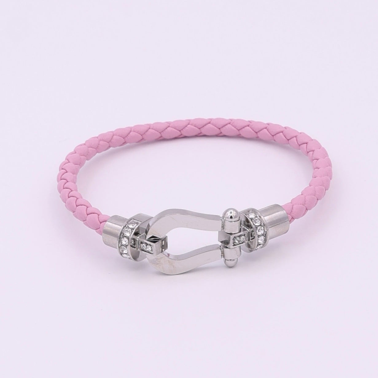BUCKLE BRACELET - SILVER PINK