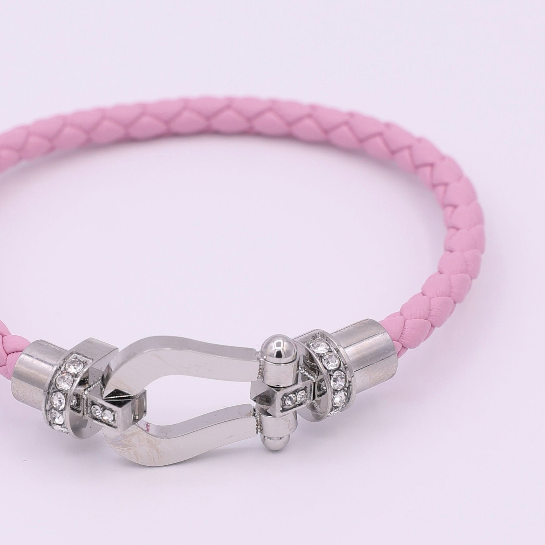 BUCKLE BRACELET - SILVER PINK