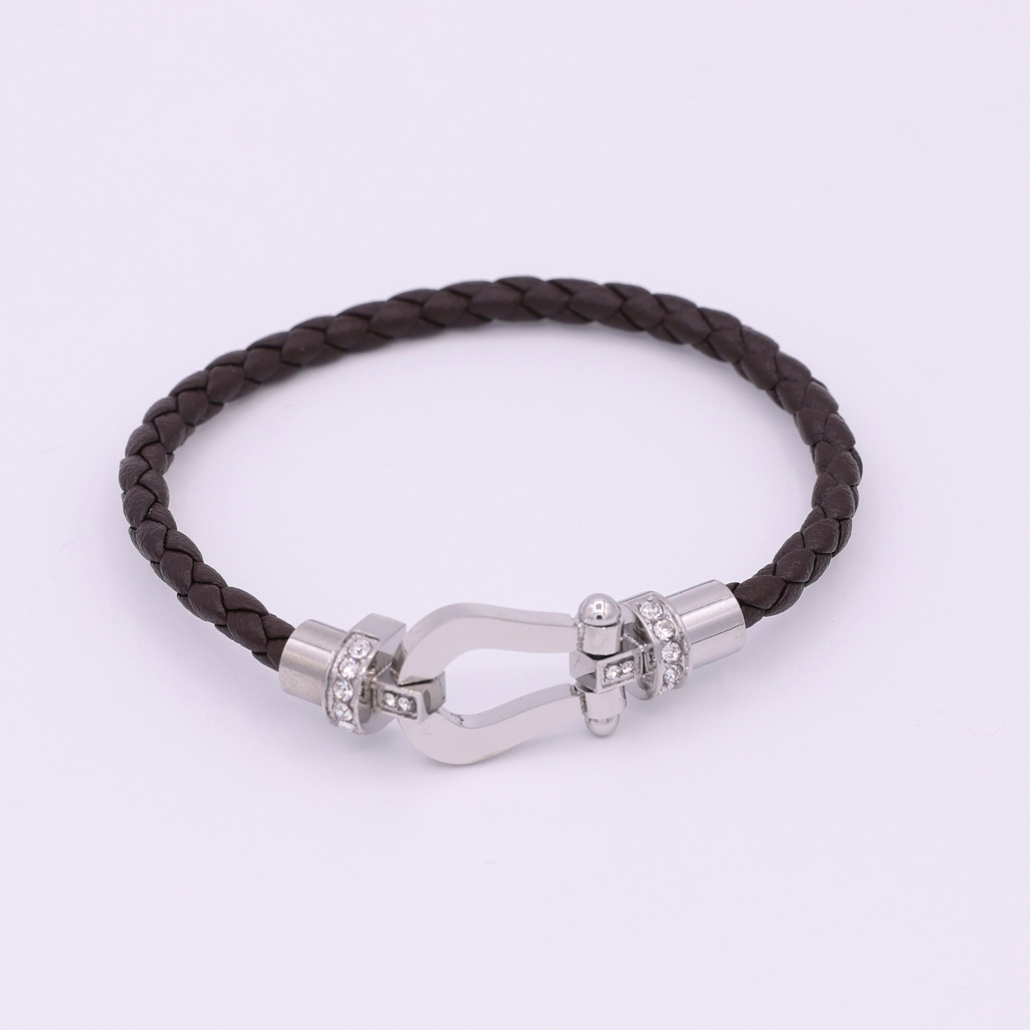 BUCKLE BRACELET - SILVER BROWN