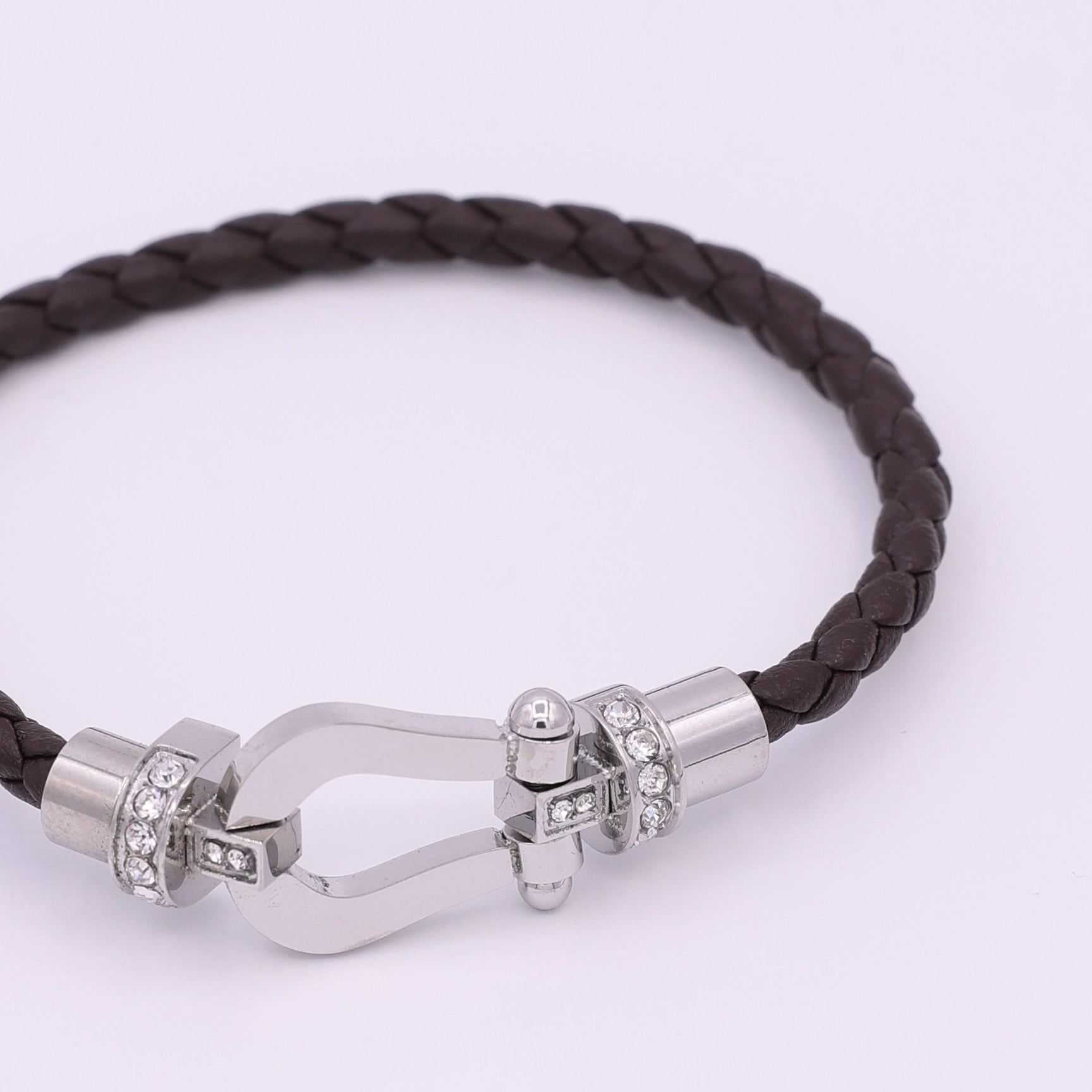 BUCKLE BRACELET - SILVER BROWN