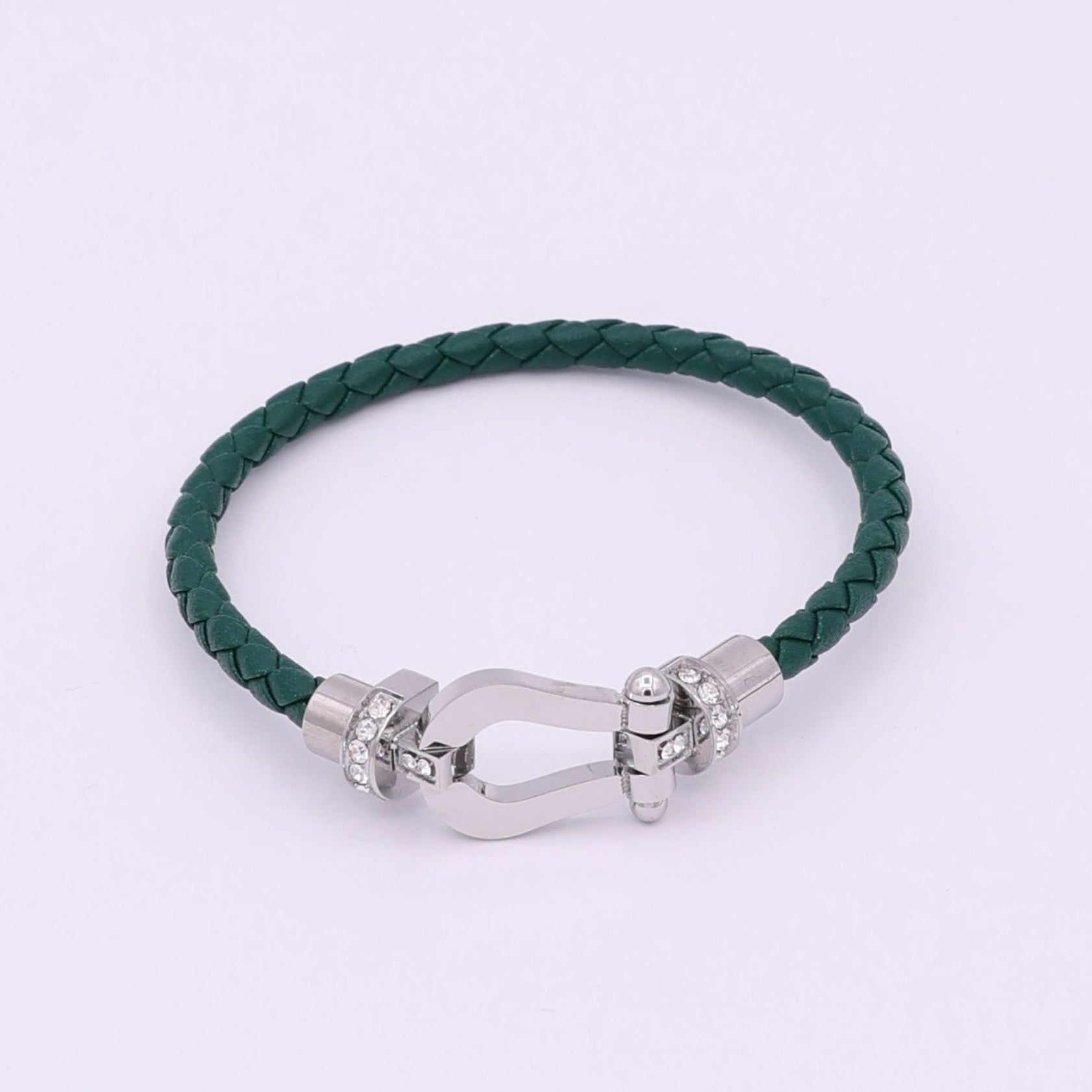BUCKLE BRACELET - SILVER GREEN