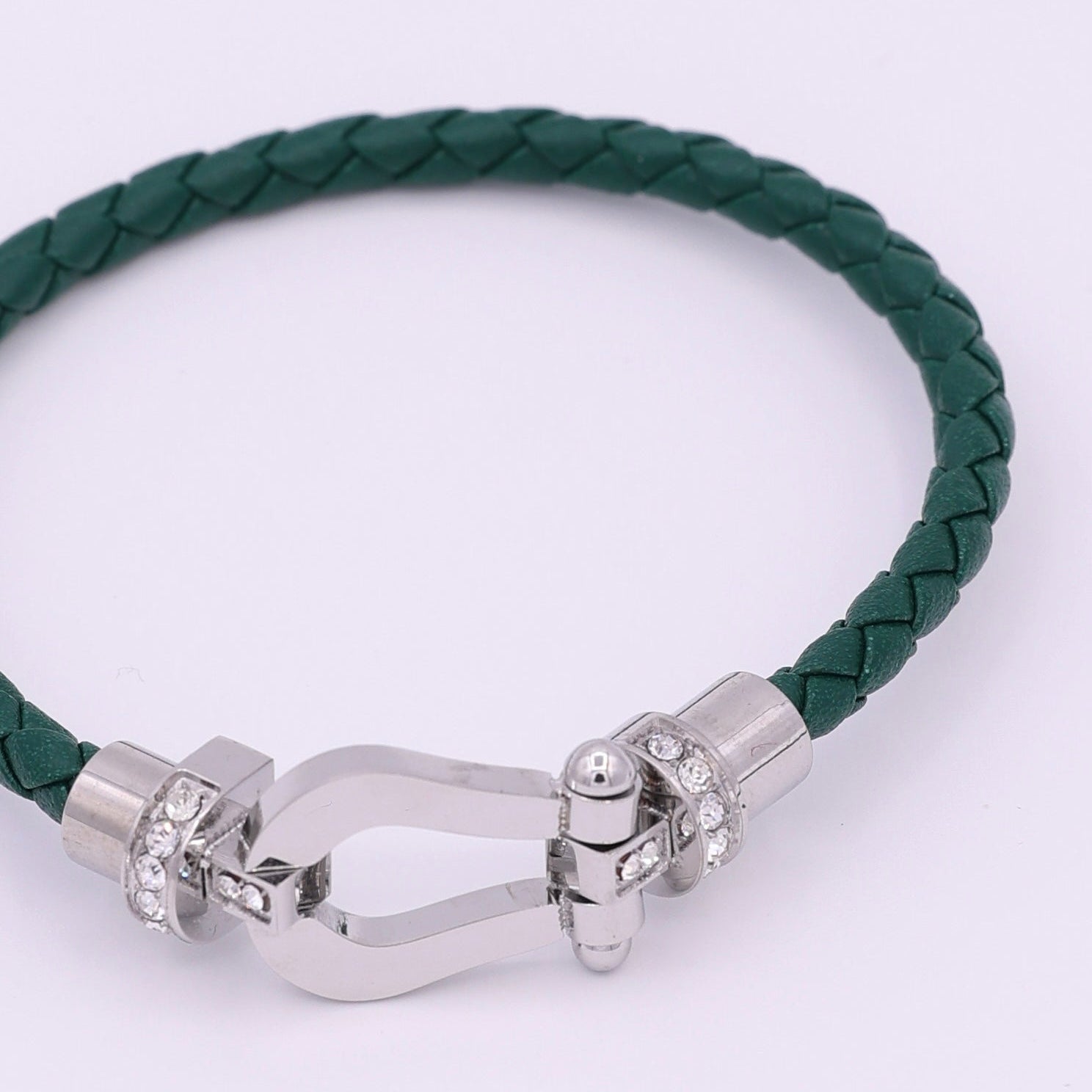 BUCKLE BRACELET - SILVER GREEN