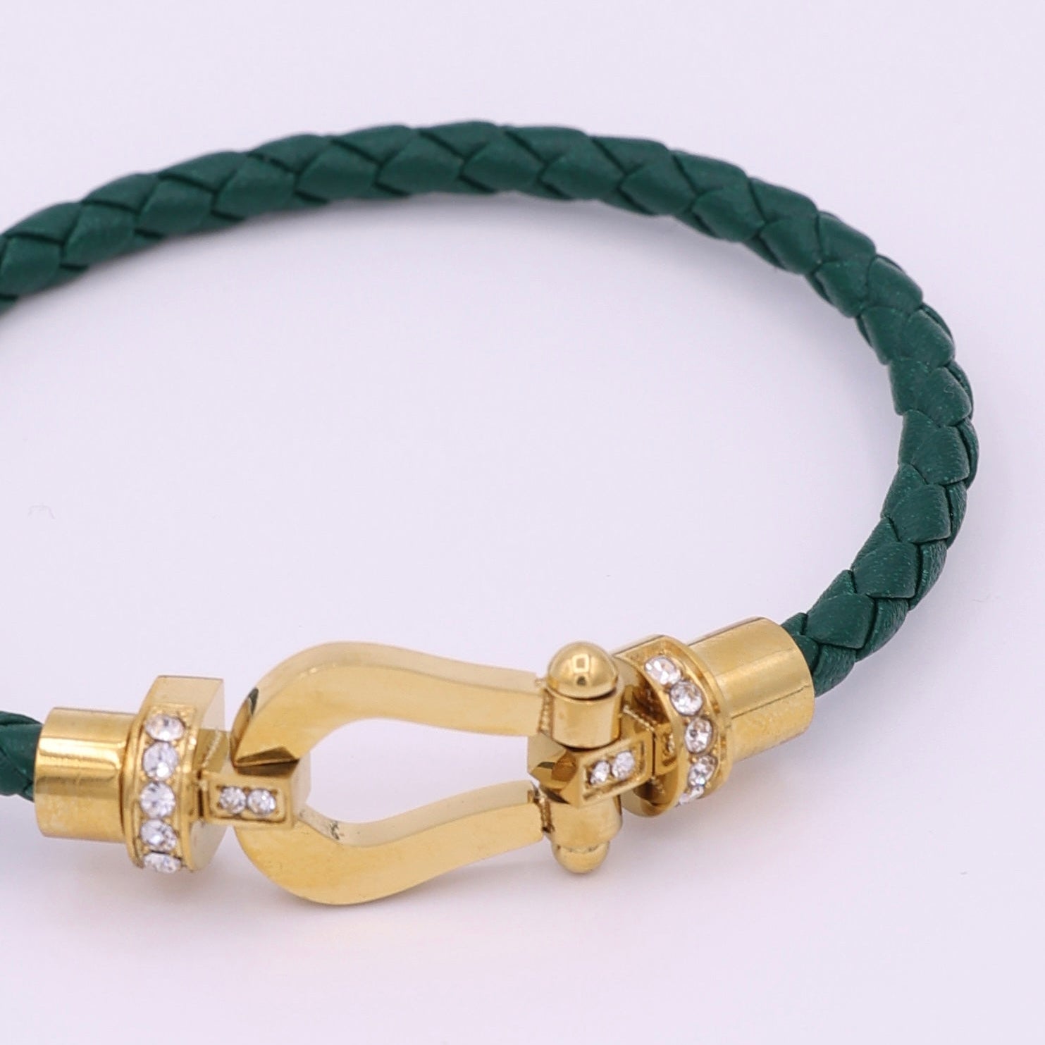 BUCKLE BRACELET - GOLD GREEN