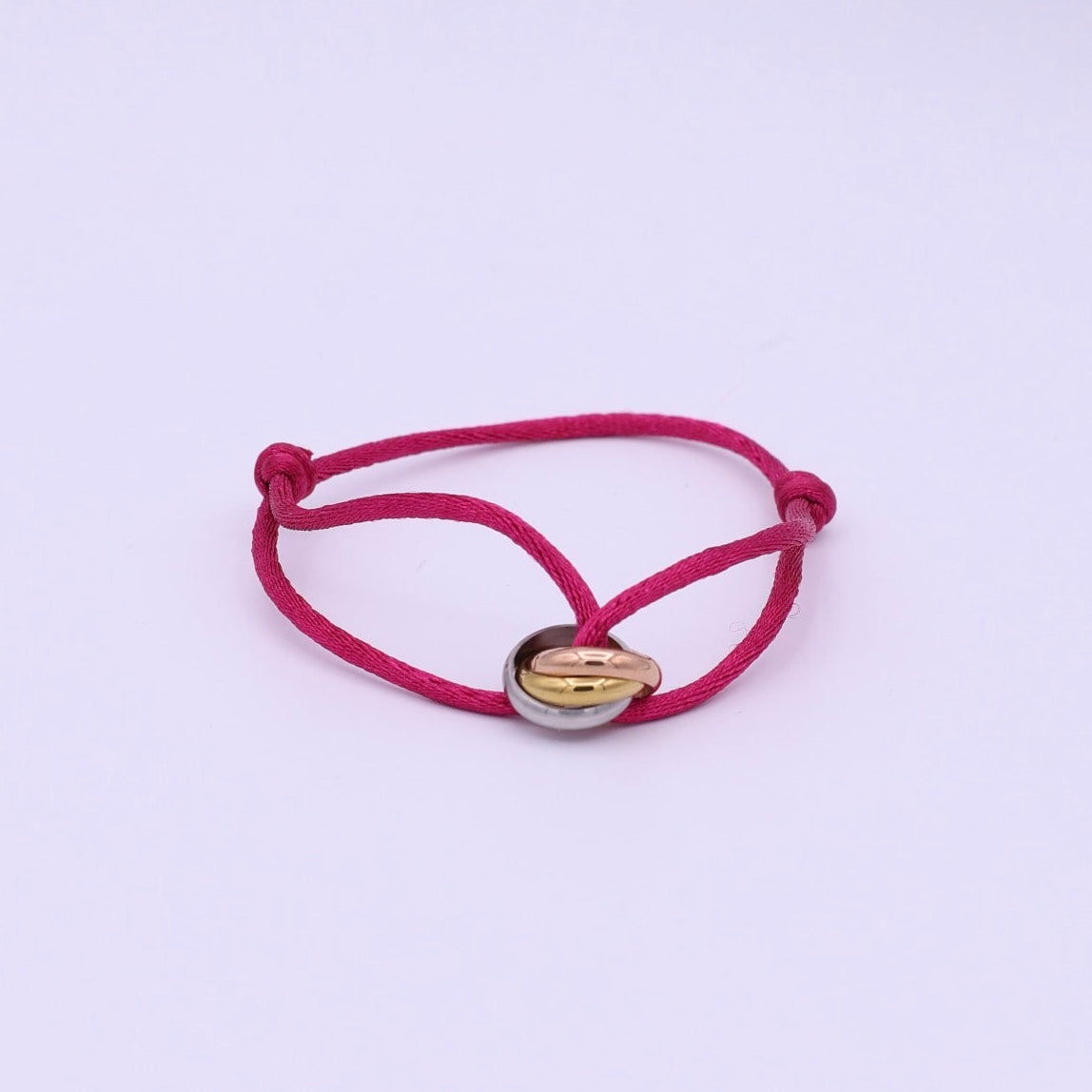 TRICOLOR BRACELET - BRIGHT PINK