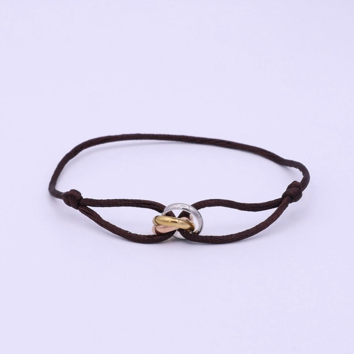 TRICOLOR BRACELET - BROWN