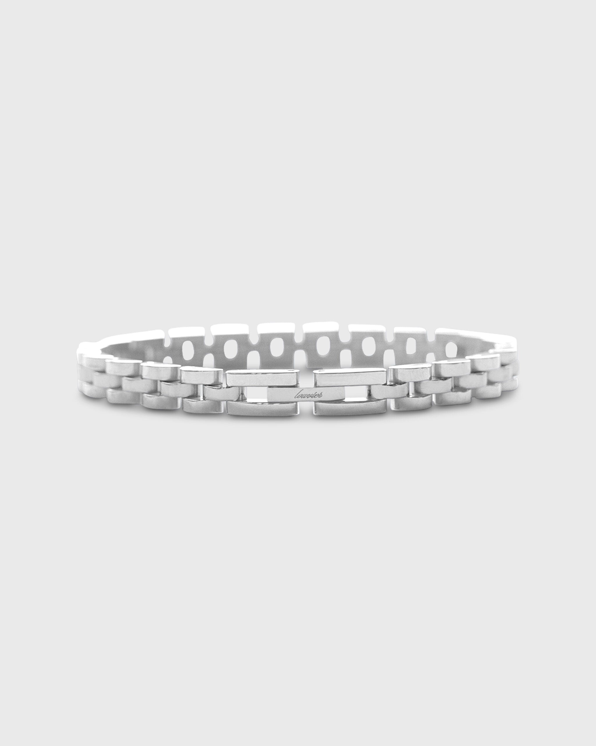 Zilverkleurige armband – 6 mm