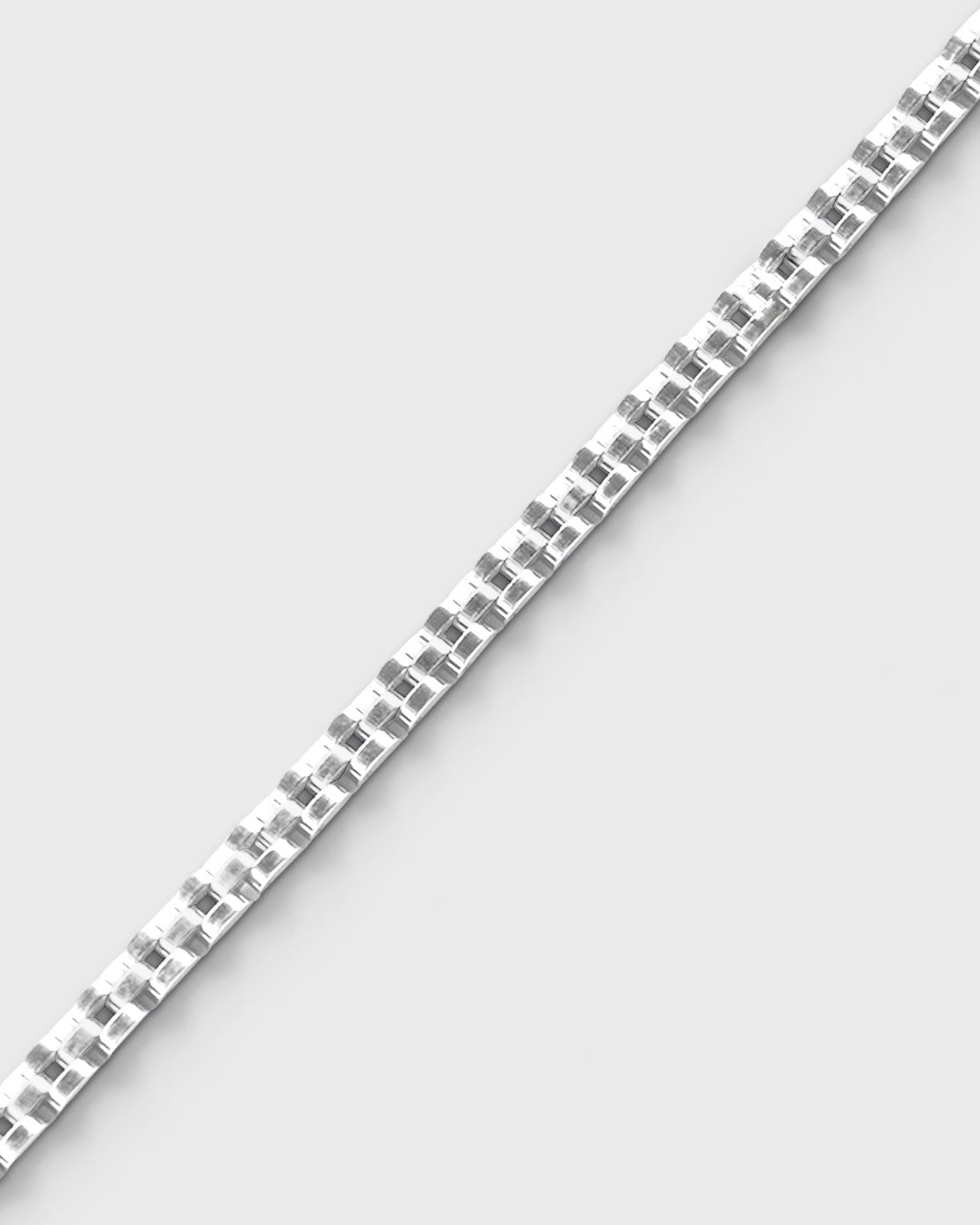 Zilverkleurige armband – 6 mm